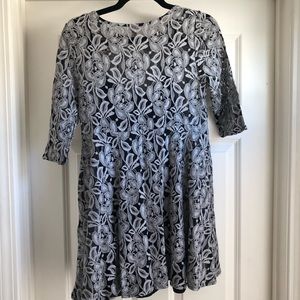 Free People Fit n Flair Lace Mini Dress